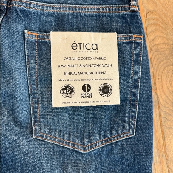 Etica Blue Distressed Women Jeans - Picture 11 of 11